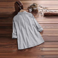 Cropped Casual Shirt With A Fitted Waist And Spliced Design