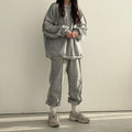 Womens Long-Sleeve Top And Pants Two-Piece Set Fashionable Casual Sportswear