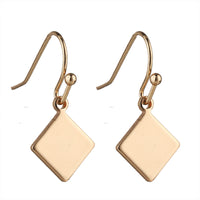 Classic Ball-Hook Geometric Lightning Heart Earrings