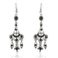 French Style Copper Hook Vintage Glass Earrings For Women