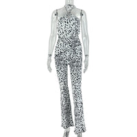 Black And White Polka Dot Print Contrast Color Set