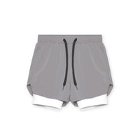 Men's Athletic Shorts Double-layer Fitness Wicking