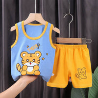Children's Vest Suit Summer Pure Cotton