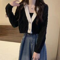 Short Knitted Sweater Coat New Springautumn Style