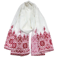 Solid Color Malaysian Women's Printed Pearl Chiffon Bubble Long Scarf Headscarf