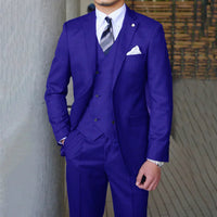 Men's Fashion Casual Slim Suit Three Pieces