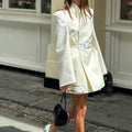 Women's Fashionable Solid Color Sleeve Jacket