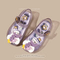 Fish Mouth Crystal Jelly Sandals