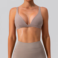 Nude Feel Yoga Bra Shockproof Tight Sports Vest
