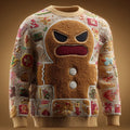 Fashion Casual Printed Polyester Sweater