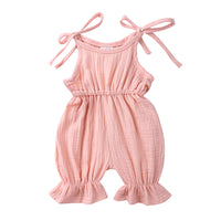 Summer Baby Cotton And Linen Jumpsuit