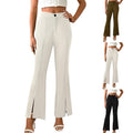 High-waisted Slim-fit Flared Pants Women's