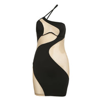Women's See-through Mesh Slim Fit Hip Dress