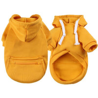 Pet Clothes New Small Medium Zipper Pocket Sweatshirt