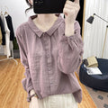 Springautumn Relaxed-fit Youth-boosting Slimming Top For Work
