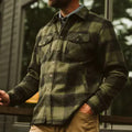 3D Digital Stereo Plaid Printed Men's Warm Jacket
