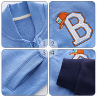 Fashion Children's Simple Cartoon Splicing Jacket