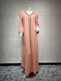 Summer Bronzing Muslim Dubai Gown