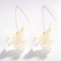 Exaggerated Three-dimensional Petal Flower Earrings
