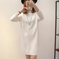 Loose Mid-length Women's Knitted Dress
