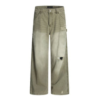 American Retro Tattered Jeans Jeans