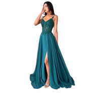 Strapless Vneck Evening Gown European And American Style