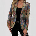 New Suit Fashion Elegant One Button Women's Coat