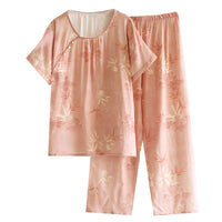Bamboo Cotton Double-layer Gauze Pajamas For Women Thin Homewear Suit