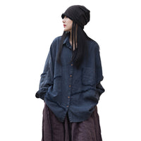 Women's Loose Patchwork Irregular Shirt