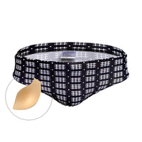 Swimming Low Waist Skinny Vertical Stripe Briefs