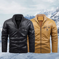 New Style Men's Velvet Thickened Stand Collar Casual Fashion