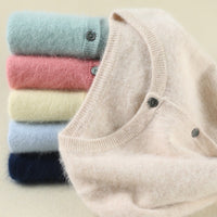 Mink Fur Cardigan Sweater Coat