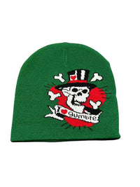 Knitted Skull Jacquard Cold-proof Warm Wool Hat