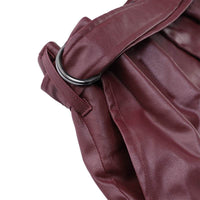 Stylish Faux Leather Pencil Pants Women's High Waist