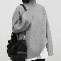 Half Turtleneck Thick Sweater High-grade Sense Idle Style Loose
