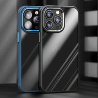 Transparent Lens Metal Large Hole Phone Case