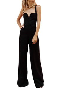 Sleeveless Suspender High Waist Jumpsuit
