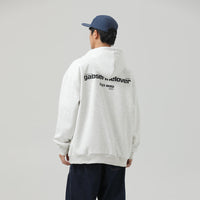 Retro Hooded Sweater Men And Women Irregular Zipper