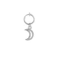 Heart-shaped Zircon Ring Without Perforation Body Piercing Jewelry Titanium Steel Inlaid Pearl Navel Nail