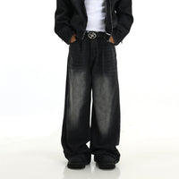 Men's Special-interest Design American Retro Washed Jeans
