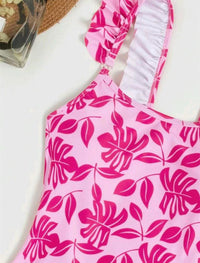 European And American Printed One-piece Bikini Swimsuit
