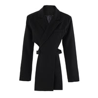 Hollow-out Midriff Two-piece Waist-tight Suit