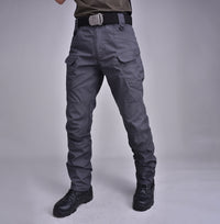 Tactical Pants Plaid Fabric IX9 City Military Fans Multi-pocket Overalls