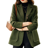 High-end Fashion Korean Style Temperament Leisure Thick Suit Top