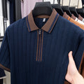 Men's Lapel Collar Short-Sleeve T-Shirt