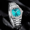 Men's Fashion Diamond Luminous Quartz Watch Waterproof Steel Belt