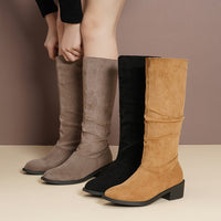 Womens Chunky-Heel Over-the-Knee Boots For FallWinter New Style