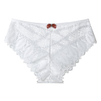 Women's Mid-waist Lace Butterfly Briefs
