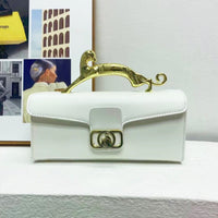 Women's Bag Is Fashionable And Simple, With A Hard Handle And A Carrying Crossbody Bag