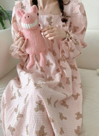 Long Sleeved Pullover Plaid Pajamas For Women